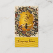 FRÜHBLUMEN HONEY BIE, BLÜHEN, RINGEN VISITENKARTE (Rückseite)