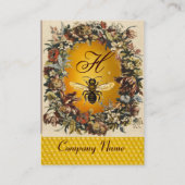 FRÜHBLUMEN HONEY BIE, BLÜHEN, RINGEN VISITENKARTE (Rückseite)