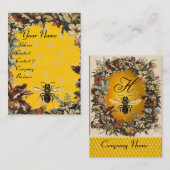 FRÜHBLUMEN HONEY BIE, BLÜHEN, RINGEN VISITENKARTE (Vorne/Hinten)