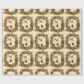 FRÜHBLUMEN HONEY BIE / RINDFLEISCHMONOGRAMM GESCHENKPAPIER (Flach)