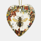 FRÜHBLUMEN HONEY BIE / WOCHENHERZ KERAMIKORNAMENT (Links)