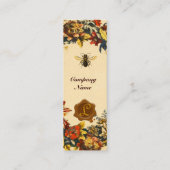 FRÜHBLUMEN HONEY BIETET BLÜHENDES SIEGEL MINI VISITENKARTE (Rückseite)