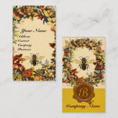 FRÜHBLUMEN HONEY BIETET BLÜHENDES SIEGEL VISITENKARTE (Vorne/Hinten)