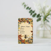 FRÜHBLUMEN HONEY BIETET BLÜHENDES SIEGEL VISITENKARTE (Stehend Vorderseite)