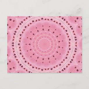 Frühblumen Kaleidoskop Grußkarte Postkarte