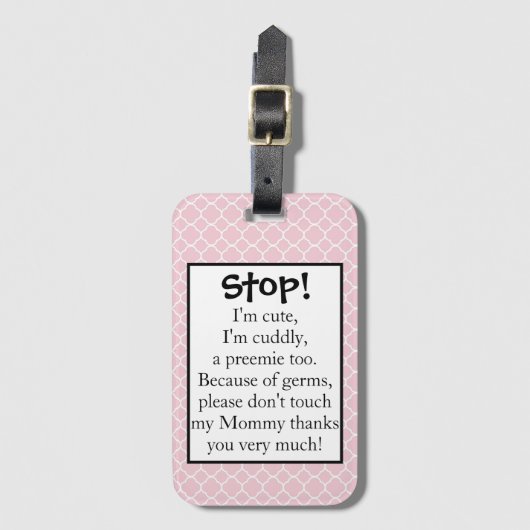 Frühchen-Spaziergängerumbau Gepäckanhänger (Vorderseite Vertikal)