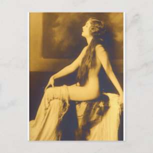 Frühe 1900er französische Pin-Up Postkarte