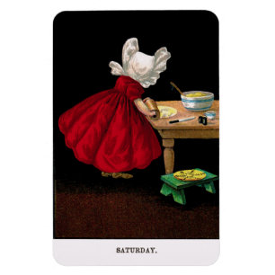 Frühe 1900er Samstag Sunbonnet Sue Magnet