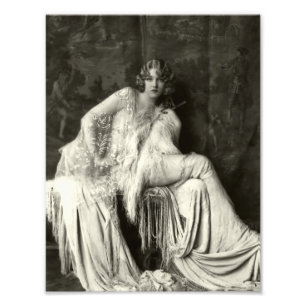 Frühe 1900s Franzose-Schönheit Fotodruck