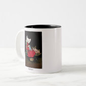 Frühe 1900's Mittwoch Sunbonnet Sue Kaffee-Tasse Zweifarbige Tasse (Vorderseite Links)