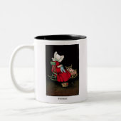 Frühe 1900's Mittwoch Sunbonnet Sue Kaffee-Tasse Zweifarbige Tasse (Links)