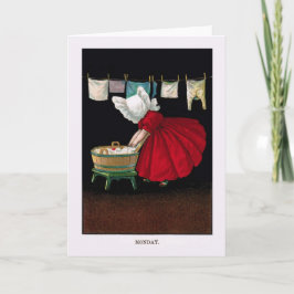 Frühe 1900s Montag Sunbonnet Sue Karte