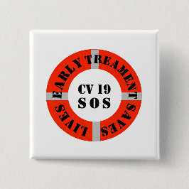 Frühe Behandlung Rette Leben Button