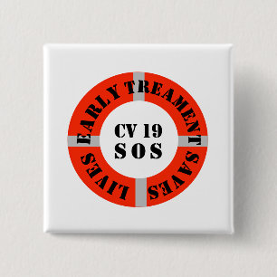 Frühe Behandlung Rette Leben Button