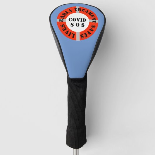 Frühe Behandlung Rette Leben Golf Headcover (Vorderseite)