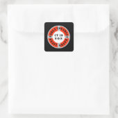 Frühe Behandlung Rette Leben Quadratischer Aufkleber (Tasche)