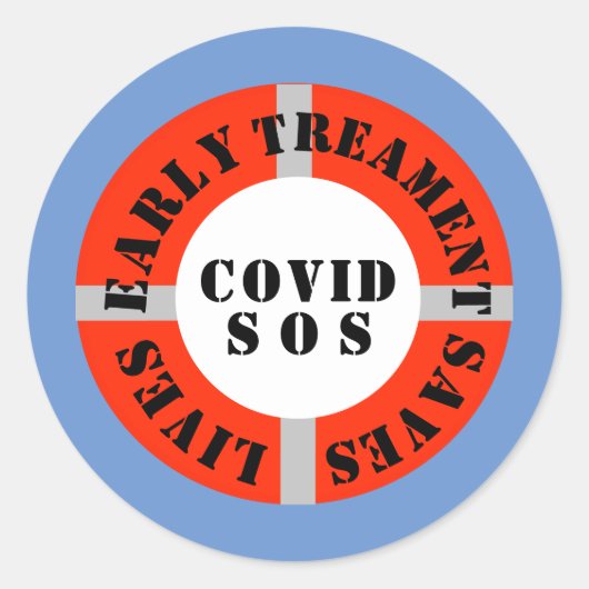 Frühe Behandlung Rette Leben Runder Aufkleber (Vorderseite)