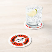 Frühe Behandlung Rette Leben Runder Pappuntersetzer (Vor Ort)