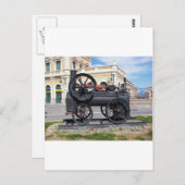 Frühe Dampf-Lokomotive in Cartagena Postkarte (Vorne/Hinten)