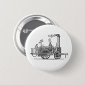 Frühe Dampflokomotive Button (Vorne & Hinten)