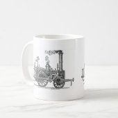 Frühe Dampflokomotive Kaffeetasse (Vorderseite Links)