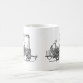 Frühe Dampflokomotive Kaffeetasse (Mittel)