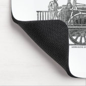 Frühe Dampflokomotive Mousepad (Ecke)