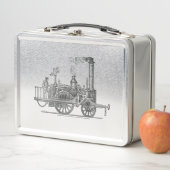Frühe Dampflokomotiven Metall Lunch Box (Beispiel)
