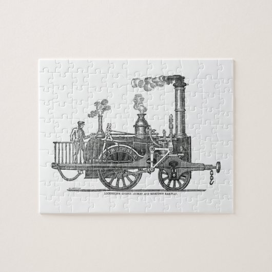 Frühe Dampflokomotiven Puzzle (Horizontal)
