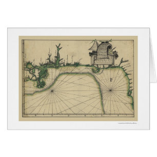 Frühe Golf-Küsten-Karte 1784