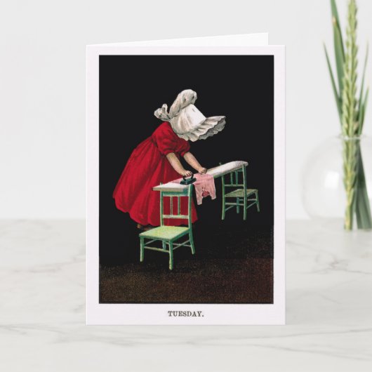 Frühe Gruß-Karte 1900s Dienstages Sunbonnet Sue Karte (Vorderseite)