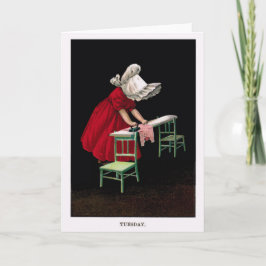 Frühe Gruß-Karte 1900s Dienstages Sunbonnet Sue Karte