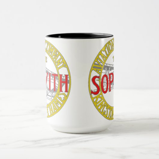 Frühe Jahrhundert-Tasse Sopwith Aviation Company Tasse (Zentrum)