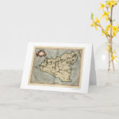 Frühe Karte 1595 Mercators Sizilien (Gelbe Blume)