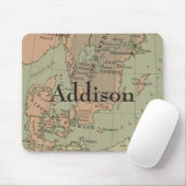 Frühe Karte von Dänemark und Schweden Mousepad (Mit Mouse)