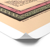 Frühe Karte von Tennessee 1850 Poster (Ecke)