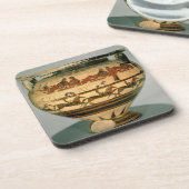 Frühe korinthische Schwarzzahl Spalte-krater Getränkeuntersetzer (Linke Seite)