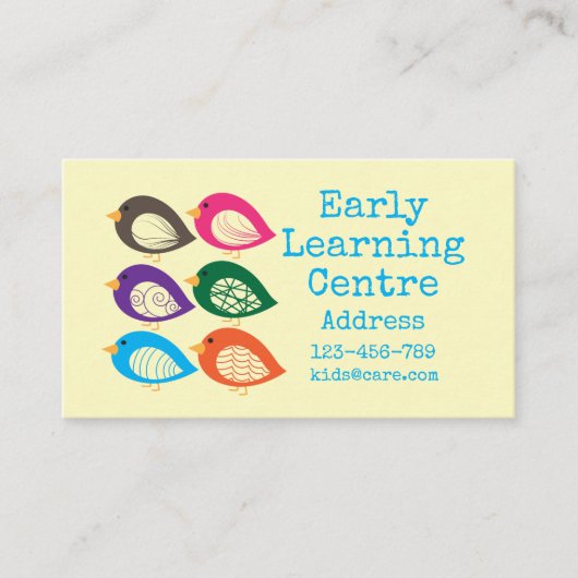 Frühe Lernobie Visitenkarte (Vorderseite)