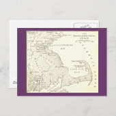 Frühe Massachusetts Postkarte (Vorne/Hinten)