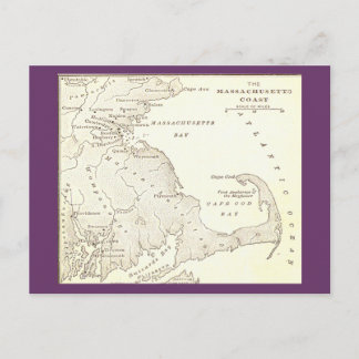 Frühe Massachusetts Postkarte