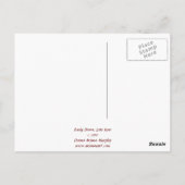 Frühe Morgendämmerung Ende Juni Postkarte (Rückseite)