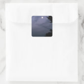 Frühe Nacht Quadratischer Aufkleber (Tasche)