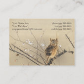 Frühe Pflaumenblüten von Nishimura Goun, Schurke A Visitenkarte (Rückseite)