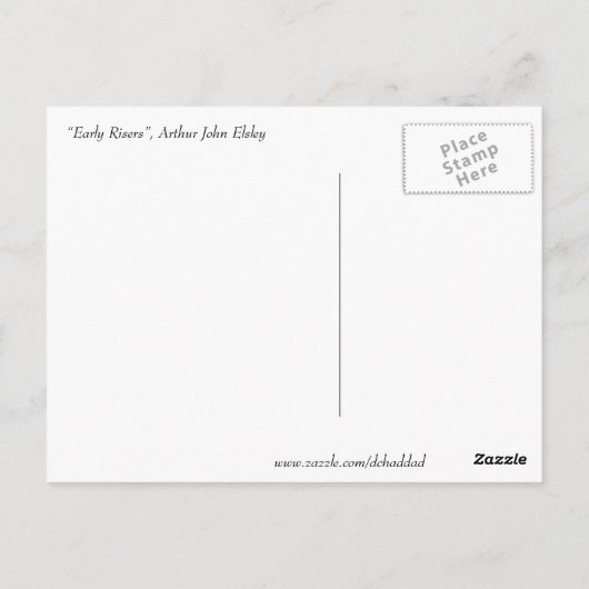 Frühe Riserkarten Postkarte (Rückseite)