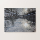 Frühe Sonne im Winter Puzzle (Horizontal)