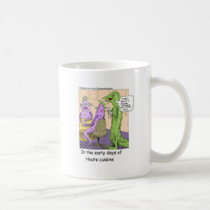 Frühe Tage des Essens in sonnigen Geschenken und T Kaffeetasse