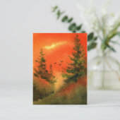 "Frühe Vögel" - Landstraßen Postkarte (Stehend Vorderseite)