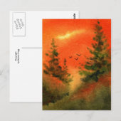 "Frühe Vögel" - Landstraßen Postkarte (Vorne/Hinten)