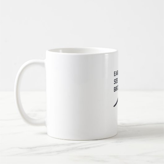 Frühe Vögel Siehe Frühe Vögel - Sonniger Vogelbeob Kaffeetasse (Links)