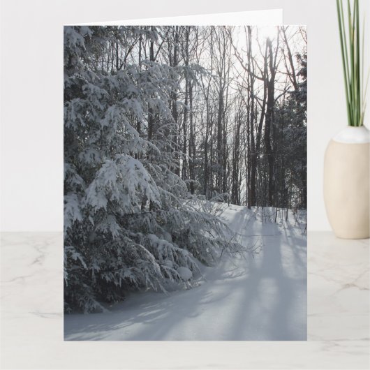 Frühe Wintervormitte - Blankenkarte Karte (Vorderseite)